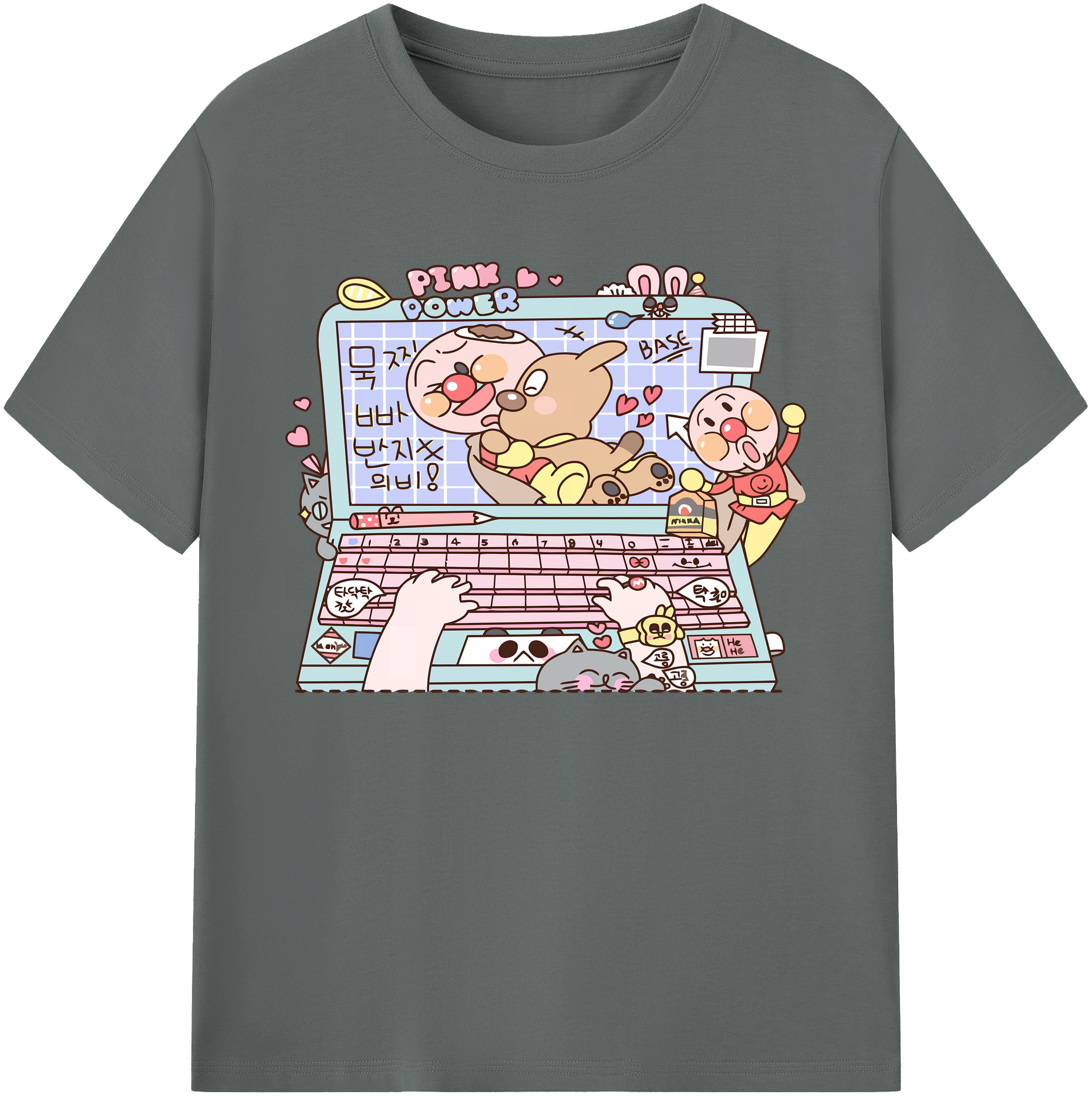 （画像用） アンパンマン Anpanman 綿100％ メンズ半袖Tシャツ｜肌触りやわらか＆通気性